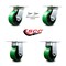 Service Caster 5 Inch Poly on Cast Iron Caster Set with Roller Bearing 2 Swivel Lock 2 Rigid SCC-35S520-PUR-GB-BSL-2-R-2 - alternate 3